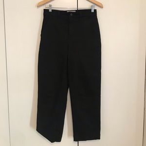 Everlane wide leg straight pants black size 4